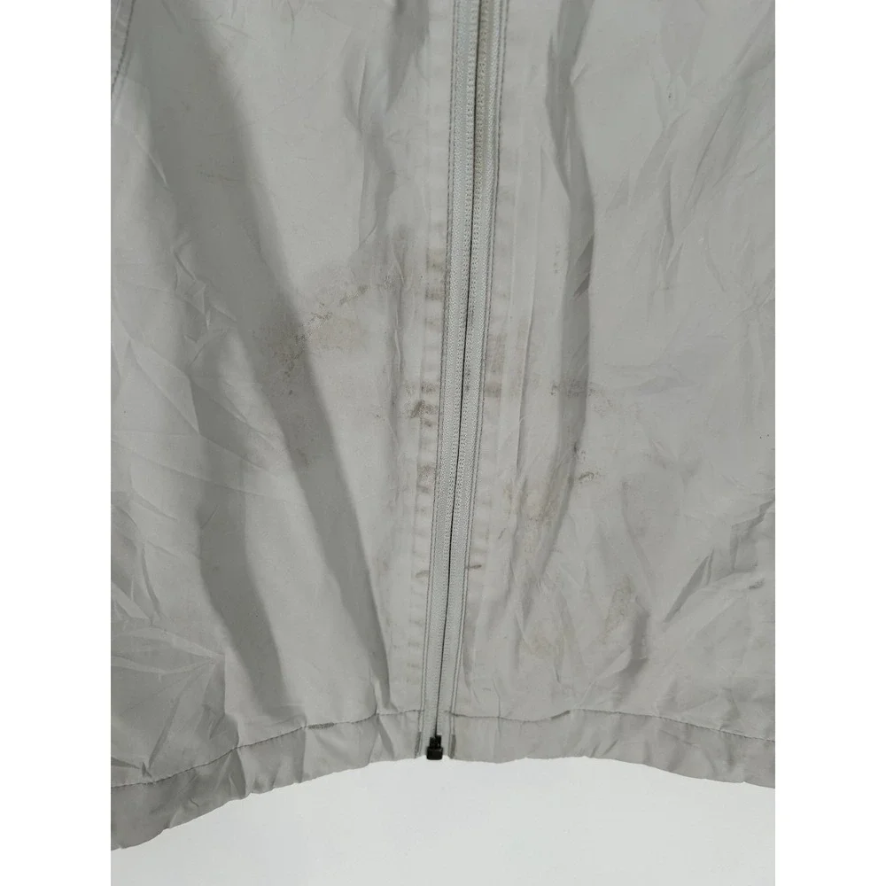 The North Face Dryvent Rain Jacket Women Large Grey Windbreaker Hooded Softshell